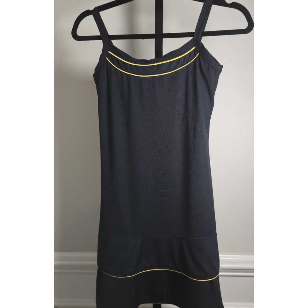 Tail Black & Yellow Women's XS Dress Racerback Tennis‎ Athletic Built-In Bra